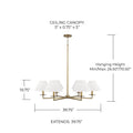 CAPITAL LIGHTING, GILDA CHANDELIER, CHANDELIER LIGHT
