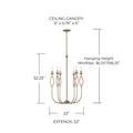 CAPITAL LIGHTING, COHEN CHANDELIER, CHANDELIER LIGHT