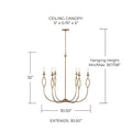 CAPITAL LIGHTING, COHEN CHANDELIER, CHANDELIER LIGHT