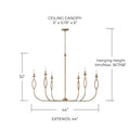 CAPITAL LIGHTING, COHEN CHANDELIER, CHANDELIER LIGHT