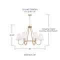 CAPITAL LIGHTING, JULIA CHANDELIER, CHANDELIER LIGHT