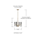 CAPITAL LIGHTING, ENZO CHANDELIER, CHANDELIER LIGHT