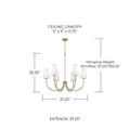 CAPITAL LIGHTING, AVERITT CHANDELIER, CHANDELIER LIGHT