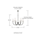 CAPITAL LIGHTING, AVERITT CHANDELIER, CHANDELIER LIGHT