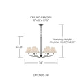 CAPITAL LIGHTING, CHADWICK CHANDELIER, CHANDELIER LIGHT