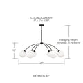 CAPITAL LIGHTING, AMOS CHANDELIER, CHANDELIER LIGHT