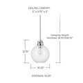 CAPITAL LIGHTING, DEAN PENDANT, PENDANT LIGHT