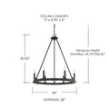 CAPITAL LIGHTING, PEARSON CHANDELIER, CHANDELIER LIGHT