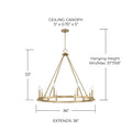 CAPITAL LIGHTING, PEARSON CHANDELIER, CHANDELIER LIGHT