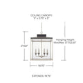 CAPITAL LIGHTING, TUX FOYER, PENDANT LIGHT