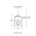 CAPITAL LIGHTING, AUBREY FOYER, PENDANT LIGHT