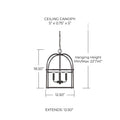 CAPITAL LIGHTING, AUBREY FOYER, PENDANT LIGHT