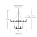 CAPITAL LIGHTING, LANCASTER CHANDELIER, CHANDELIER LIGHT