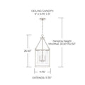 CAPITAL LIGHTING, COOPER PENDANT, PENDANT LIGHT