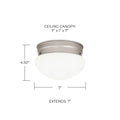 CAPITAL LIGHTING, SCOTT FLUSH MOUNT, FLUSH MOUNT CEILING LIGHTS