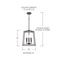 CAPITAL LIGHTING, THEA FOYER, PENDANT LIGHT