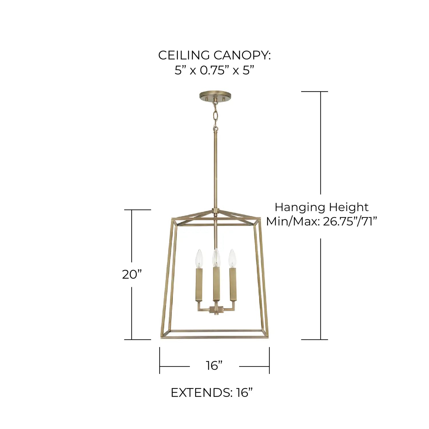 CAPITAL LIGHTING, THEA FOYER, PENDANT LIGHT