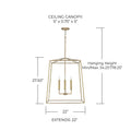 CAPITAL LIGHTING, THEA FOYER, PENDANT LIGHT