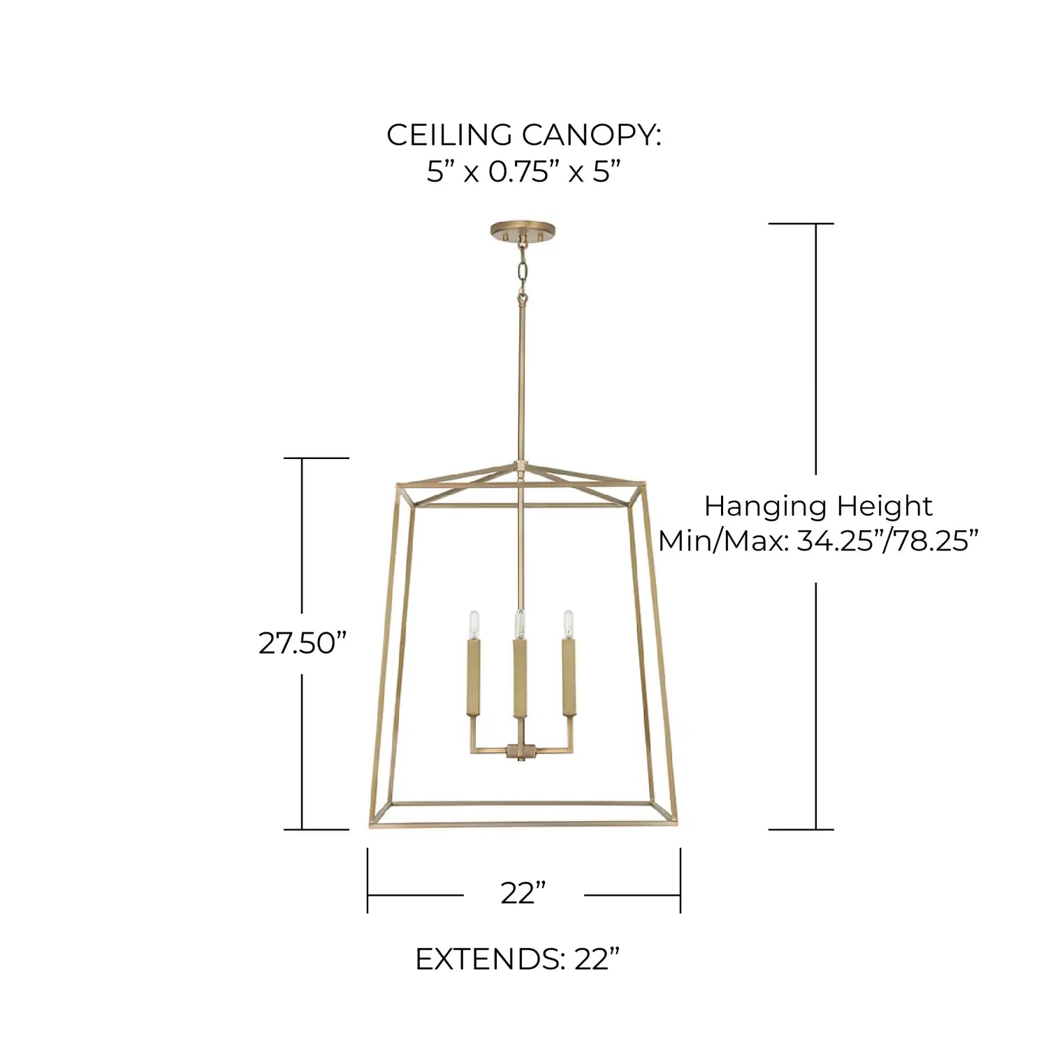 CAPITAL LIGHTING, THEA FOYER, PENDANT LIGHT