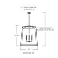 CAPITAL LIGHTING, THEA FOYER, PENDANT LIGHT