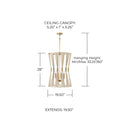 CAPITAL LIGHTING, BIANCA FOYER, PENDANT LIGHT