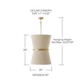 CAPITAL LIGHTING, CECILIA FOYER, PENDANT LIGHT