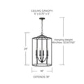 CAPITAL LIGHTING, PEYTON FOYER, PENDANT LIGHT