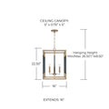 CAPITAL LIGHTING, BLEEKER FOYER, PENDANT LIGHT