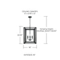 CAPITAL LIGHTING, LENNON FOYER, PENDANT LIGHT