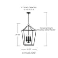 CAPITAL LIGHTING, GRADY FOYER, PENDANT LIGHT