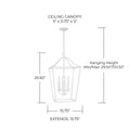 CAPITAL LIGHTING, GRADY FOYER, PENDANT LIGHT