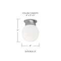 CAPITAL LIGHTING, GLOBE FLUSH MOUNT, FLUSH MOUNT CEILING LIGHTS