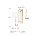CAPITAL LIGHTING, CHARLESTON SCONCE, WALL SCONCES