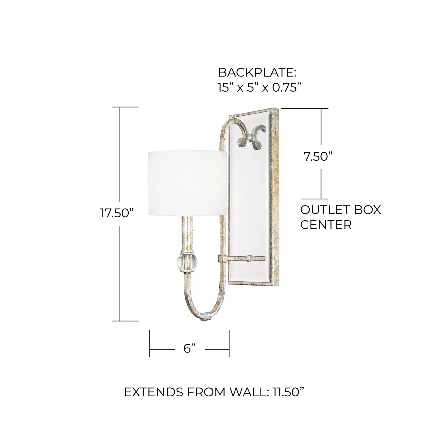 CAPITAL LIGHTING, CHARLESTON SCONCE, WALL SCONCES