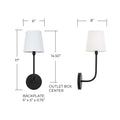 CAPITAL LIGHTING, DAWSON SCONCE, WALL SCONCES