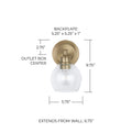 CAPITAL LIGHTING, MID CENTURY SCONCE, WALL SCONCES