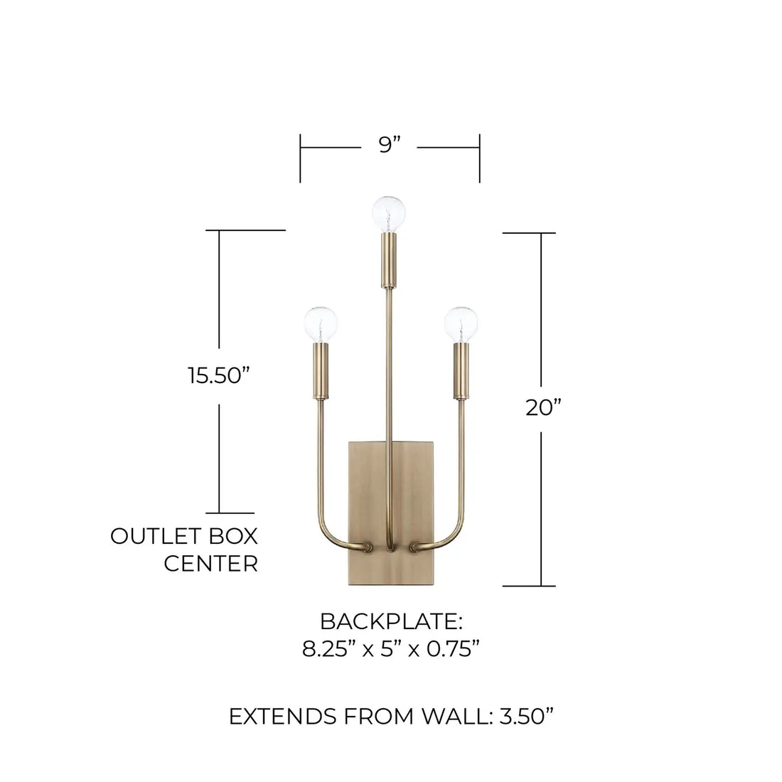 CAPITAL LIGHTING, ZANDER SCONCE, WALL SCONCES