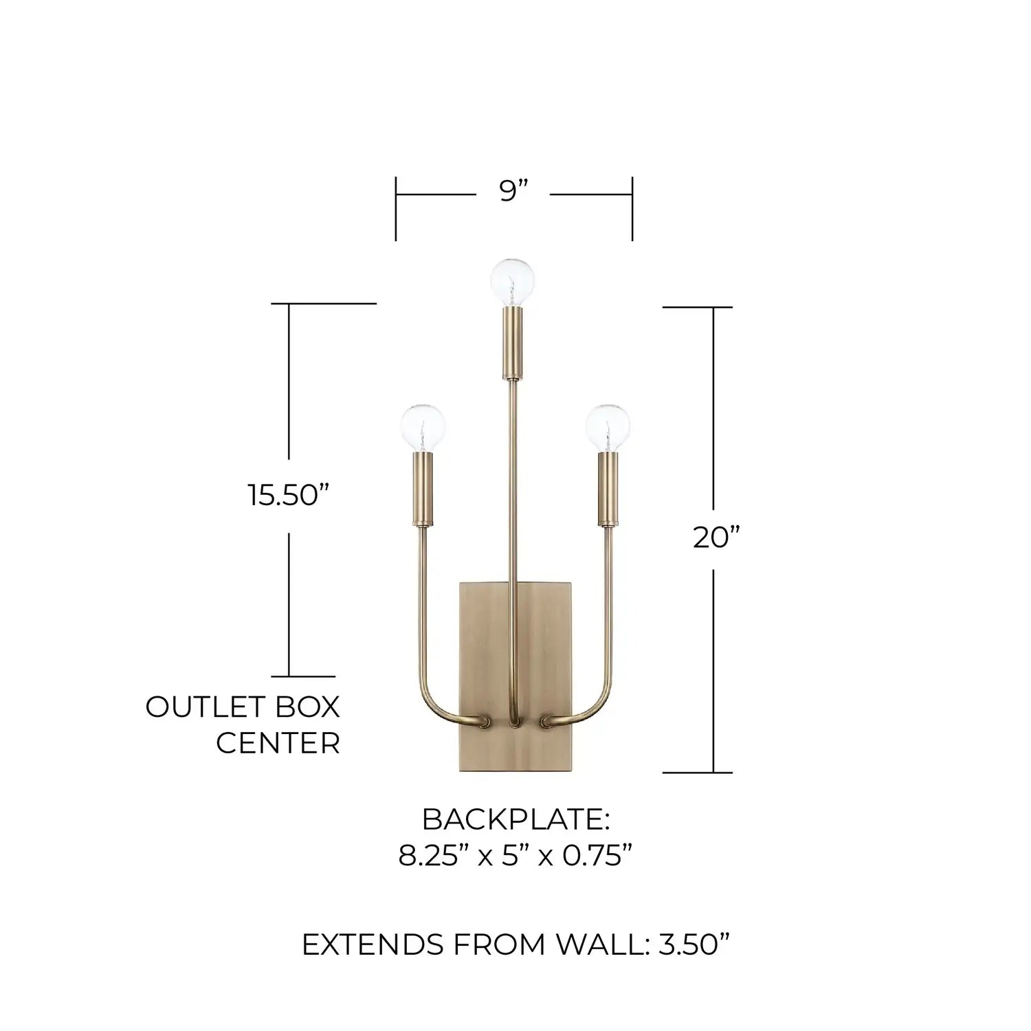 CAPITAL LIGHTING, ZANDER SCONCE, WALL SCONCES
