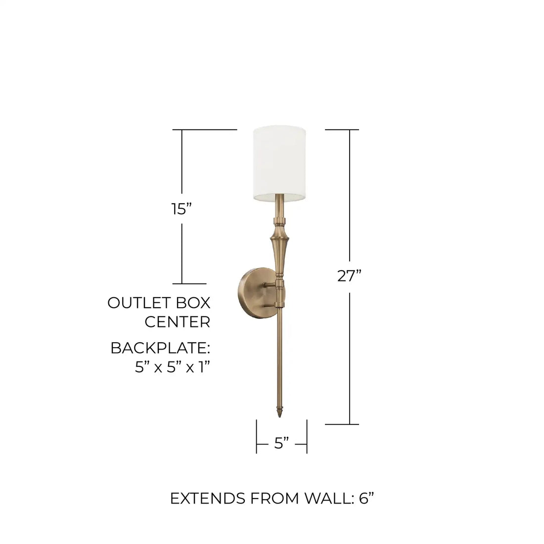 CAPITAL LIGHTING, AMELIA SCONCE, WALL SCONCES