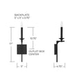 CAPITAL LIGHTING, CLINT SCONCE, WALL SCONCES