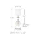 CAPITAL LIGHTING, ABBIE SCONCE, WALL SCONCES