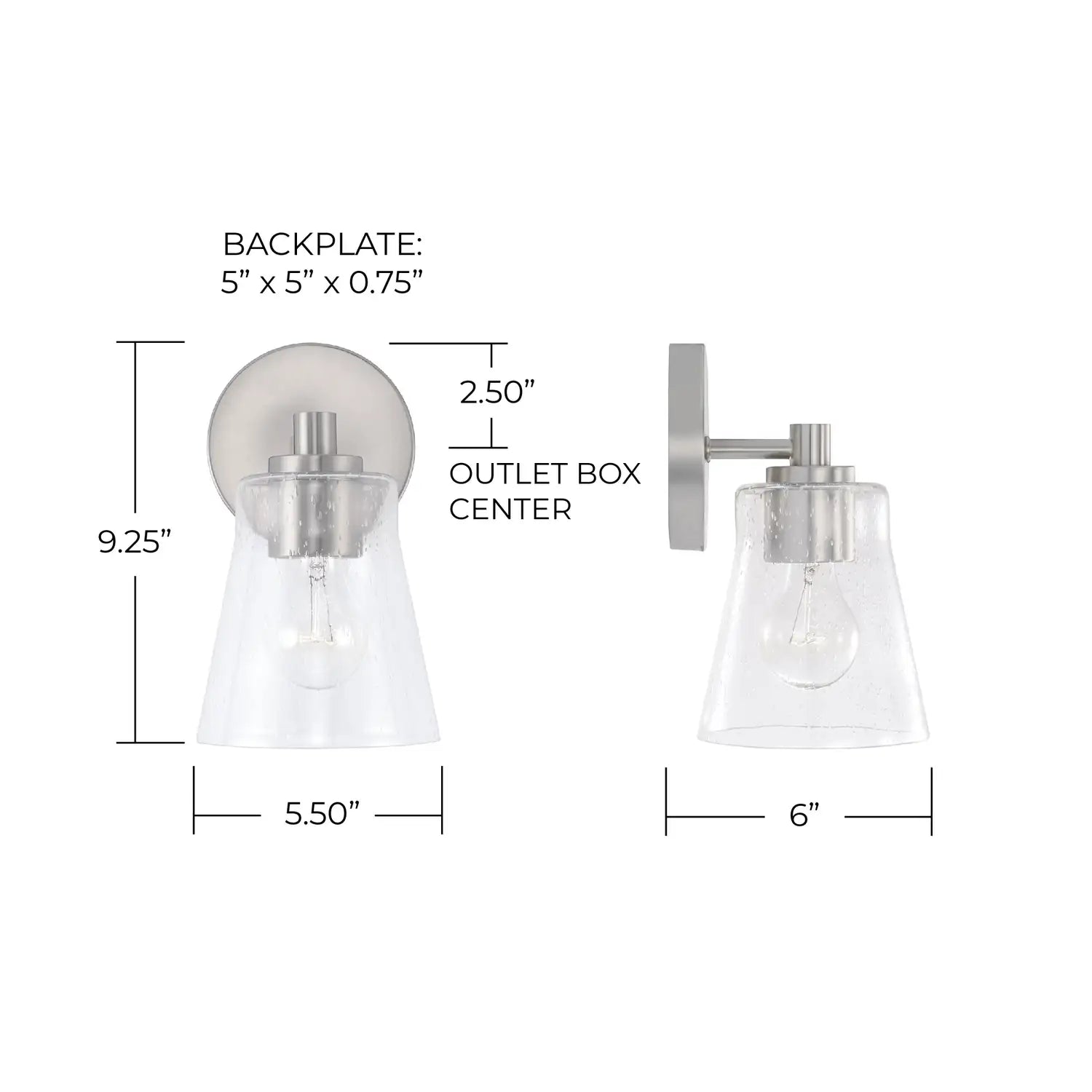 CAPITAL LIGHTING, BAKER SCONCE, WALL SCONCES