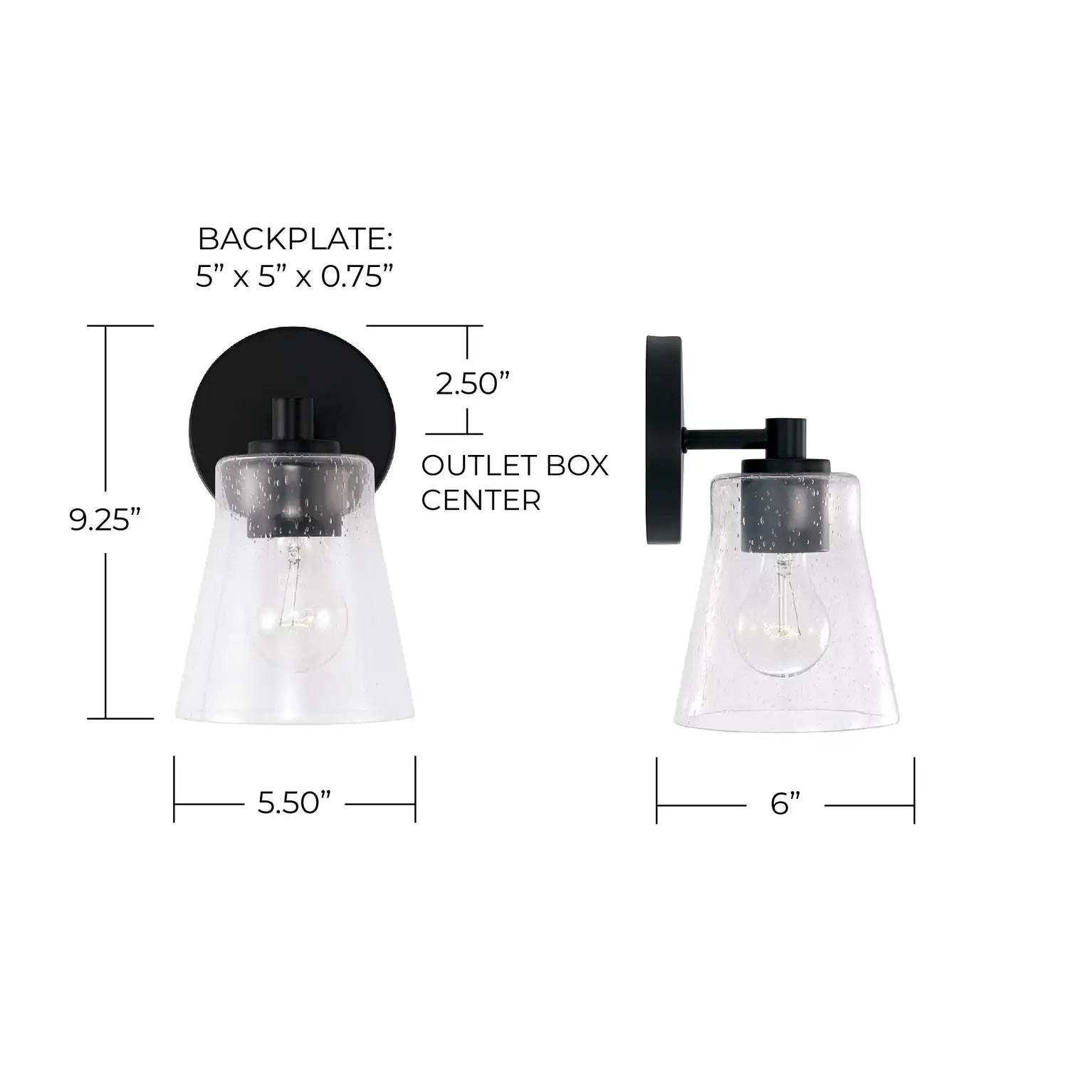 CAPITAL LIGHTING, BAKER SCONCE, WALL SCONCES