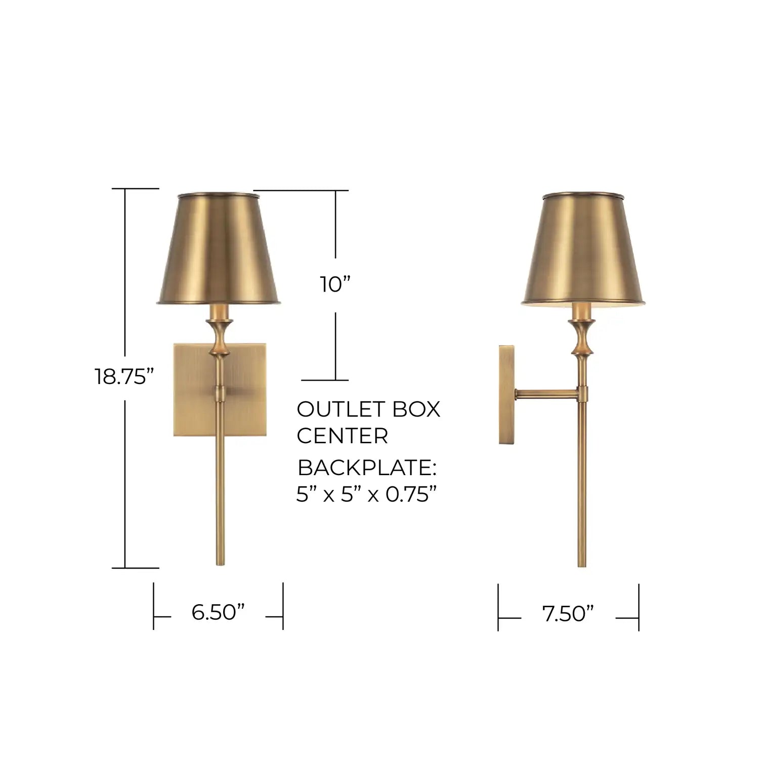 CAPITAL LIGHTING, WHITNEY SCONCE, WALL SCONCES
