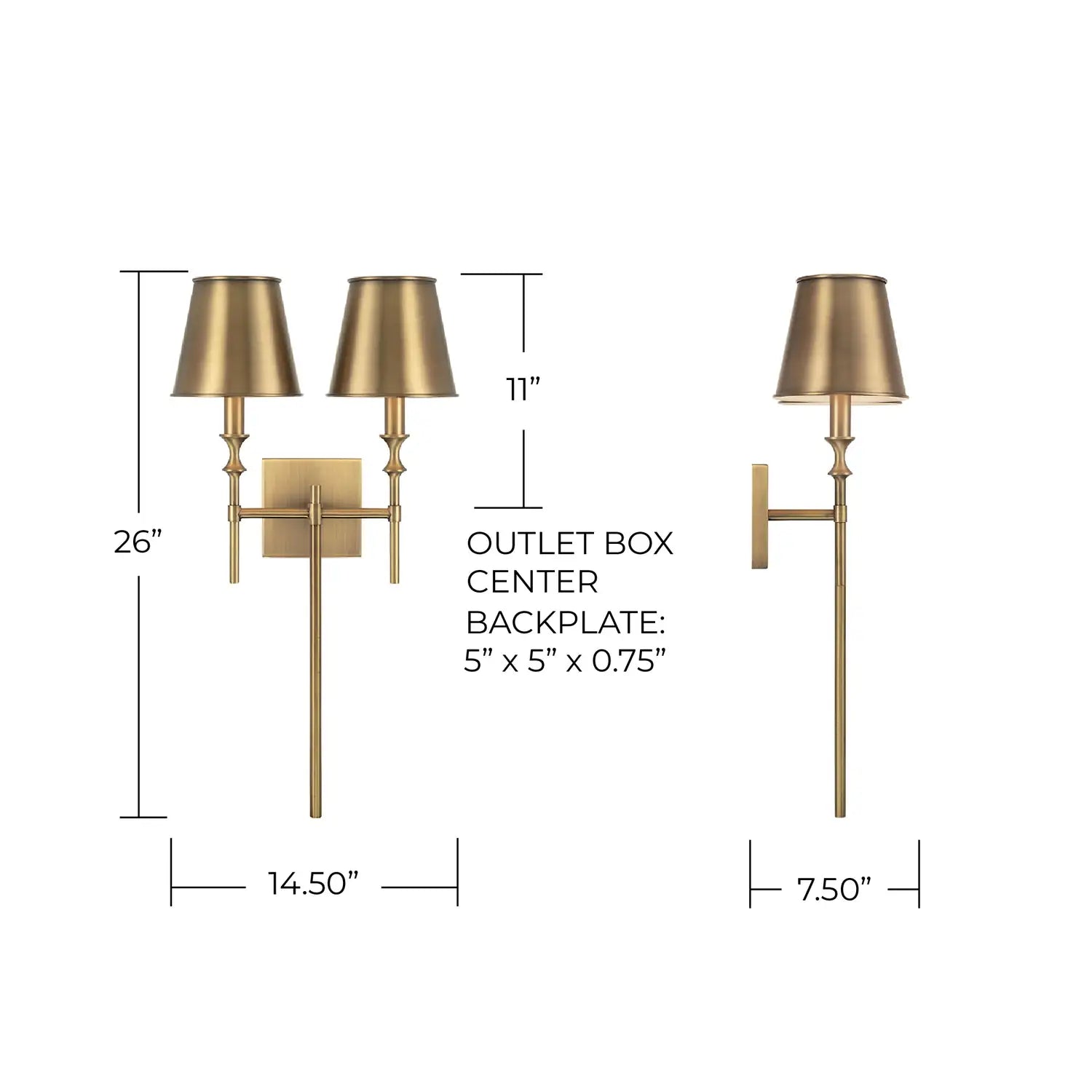 CAPITAL LIGHTING, WHITNEY SCONCE, WALL SCONCES