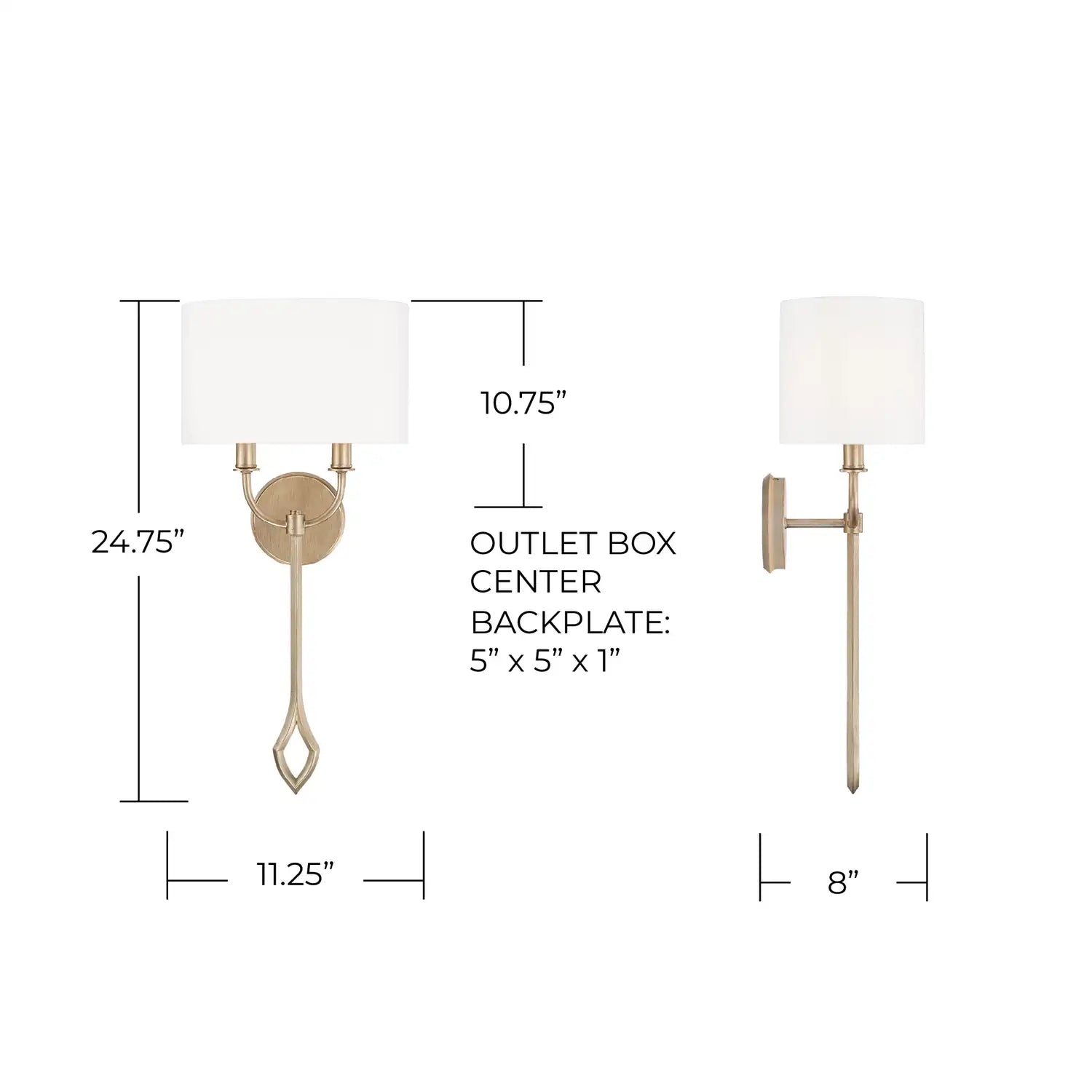 CAPITAL LIGHTING, CLAIRE SCONCE, WALL SCONCES