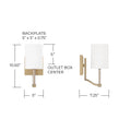 CAPITAL LIGHTING, INGRID SCONCE, WALL SCONCES