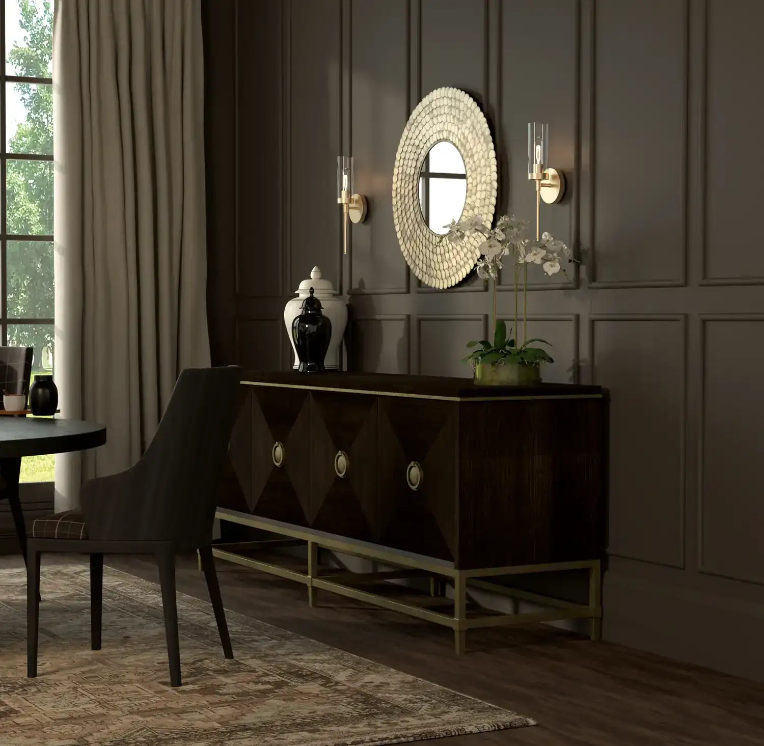 CAPITAL LIGHTING, DELPHINE DECORATIVE MIRROR, MIRRORS