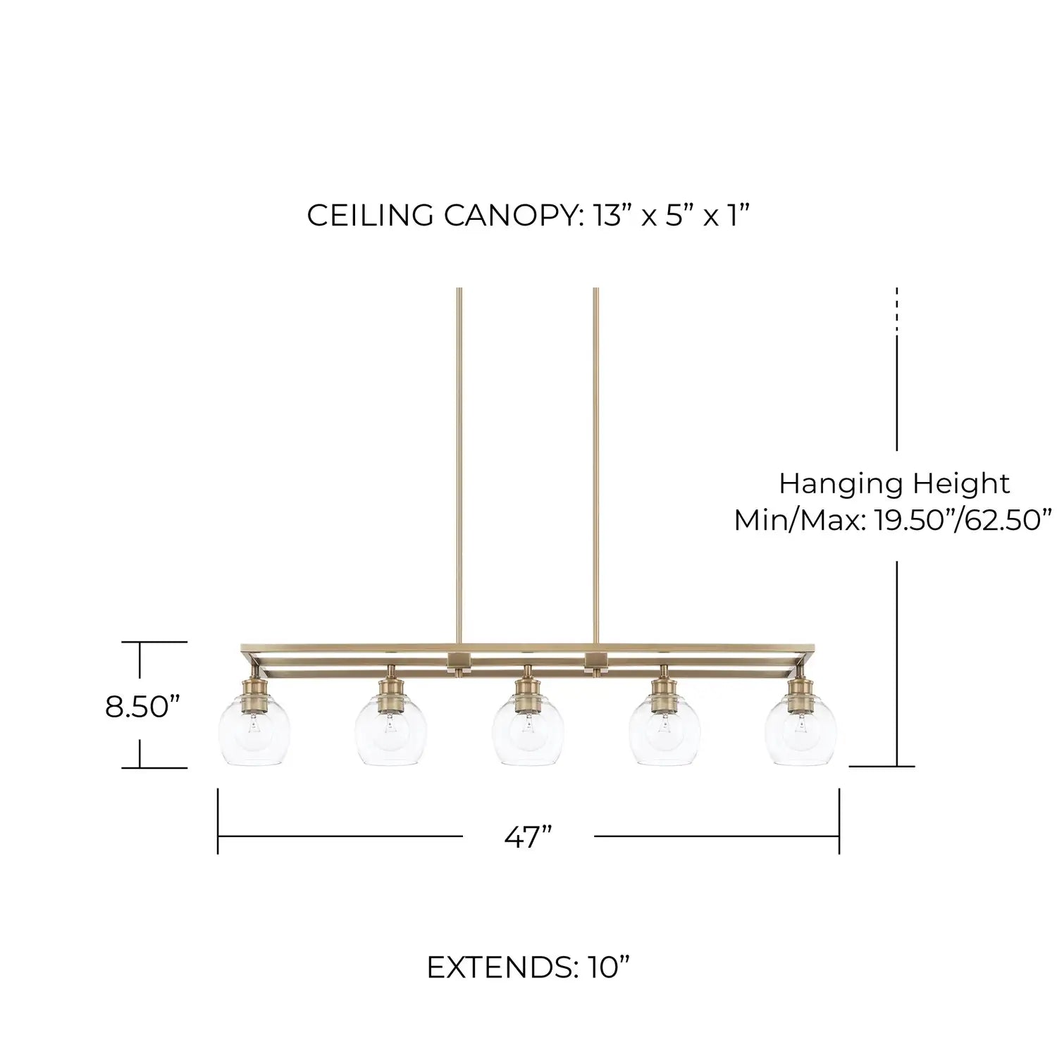 CAPITAL LIGHTING, MID CENTURY LINEAR CHANDELIER, LINEAR LIGHT