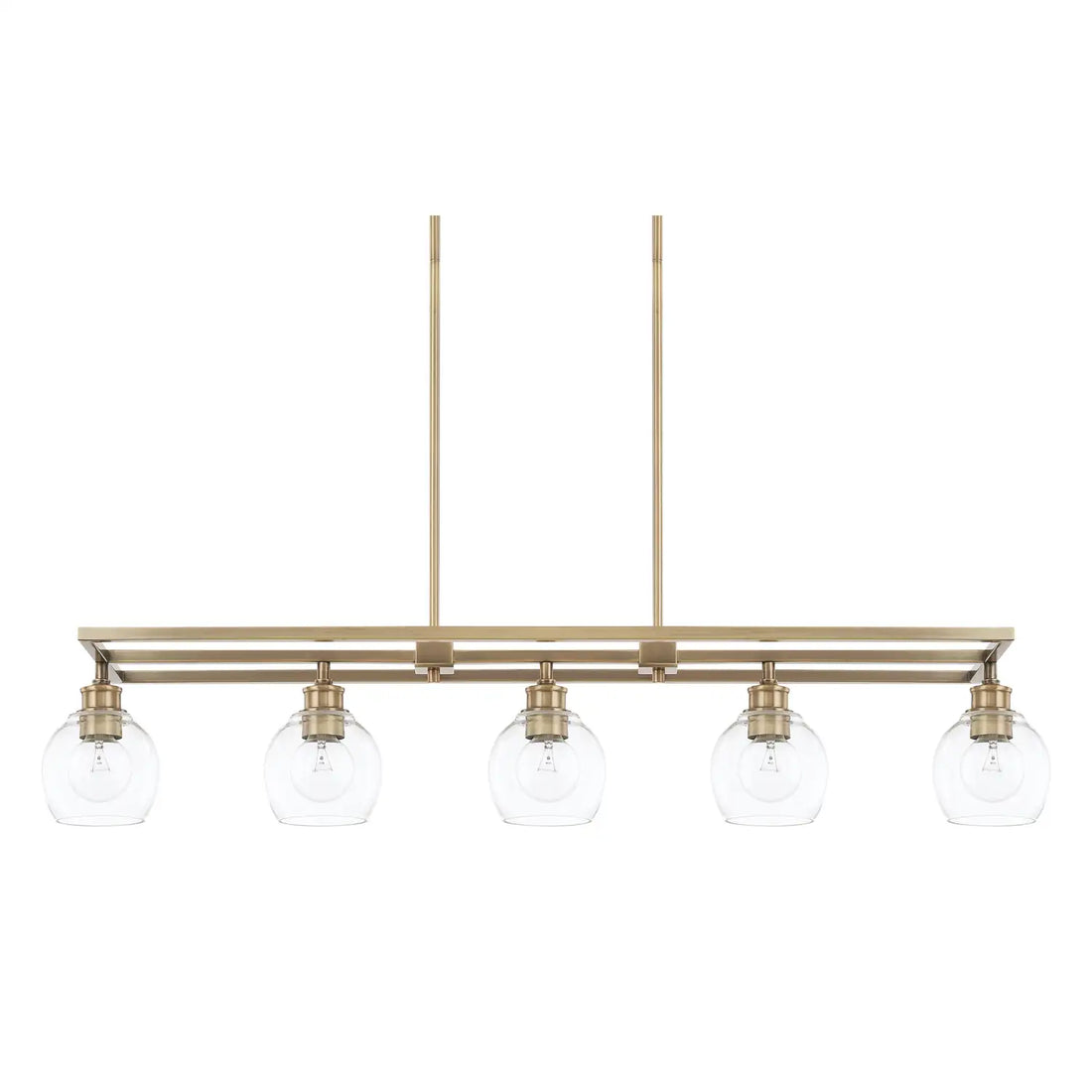 CAPITAL LIGHTING, MID CENTURY LINEAR CHANDELIER, LINEAR LIGHT